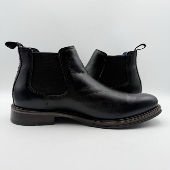 Johnston & Murphy Mens Raleigh Chelsea Boot US 9 EU 42 Black Leather NWOB - Picture 4 of 12